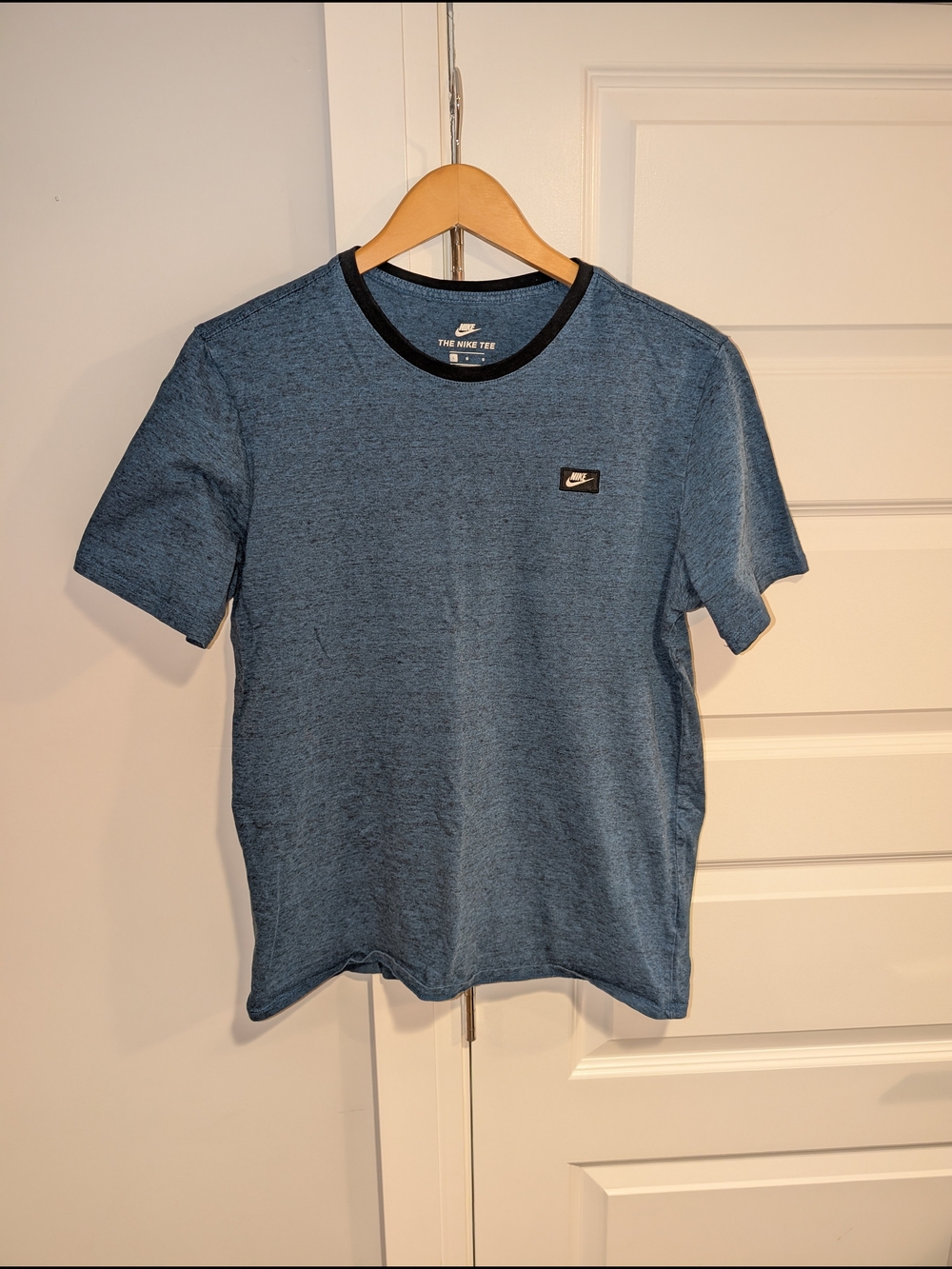 Nike Men's Heather Blue Crew Neck T-Shirt